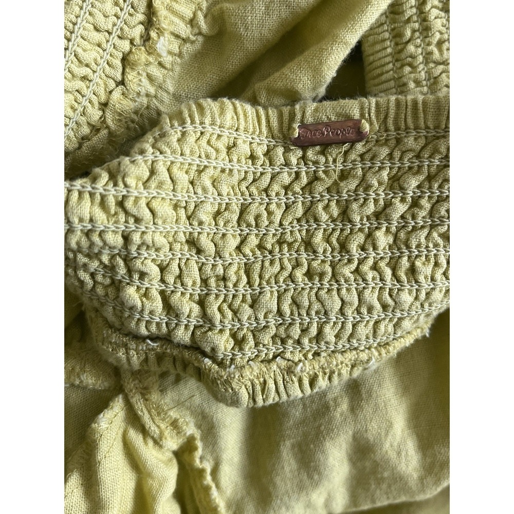 Free People Cross Of Sunlight Mini Dress Cutout Puff Sleeve Festival Boho. Mediu - Picture 7 of 7